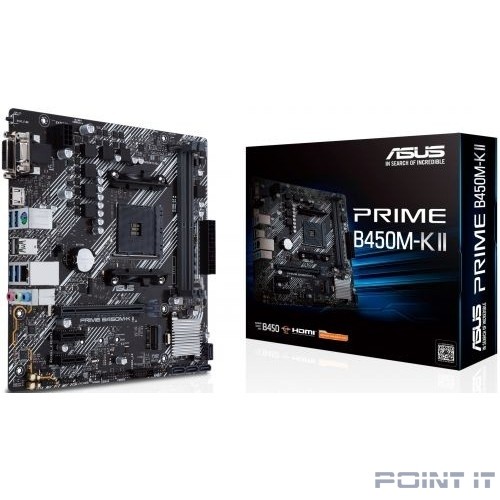 Материнская плата AMD B450 SAM4 MATX PRIME B450M-K II ASUS