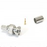 Коннектор BNC для RG-59, цинк/медь, для обжимного инструмента, Netko