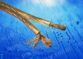 Кабель акустический NETKO 2*0.75мм2 (66*0.12мм) BC, 100м, пластиковая катушка, прозрачный