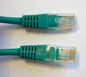 Патч-корд Technolink UTP4 cat 5e, 3.0м, ВС, зеленый
