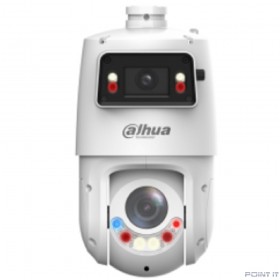 DAHUA DH-SDT4E425-4F-GB-A-PV1 Уличная купольная PTZ IP-видеокамера TiOC с панорамным модулем 4Мп 1/2.8&quot; CMOS, ИК до 30м, LED до 30м, панорамный модуль: 5мм–125мм, ИК до 100м, LED до 50м, IP66