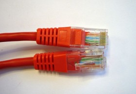 Патч-корд Technolink UTP4 cat 5e, 3.0м, ВС, красный