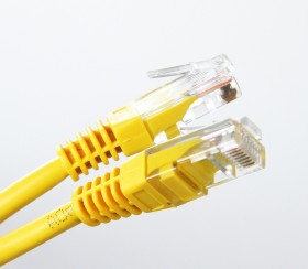 Патч-корд Netko СКС UTP4 cat.6, 2.0м, BC, желтый,