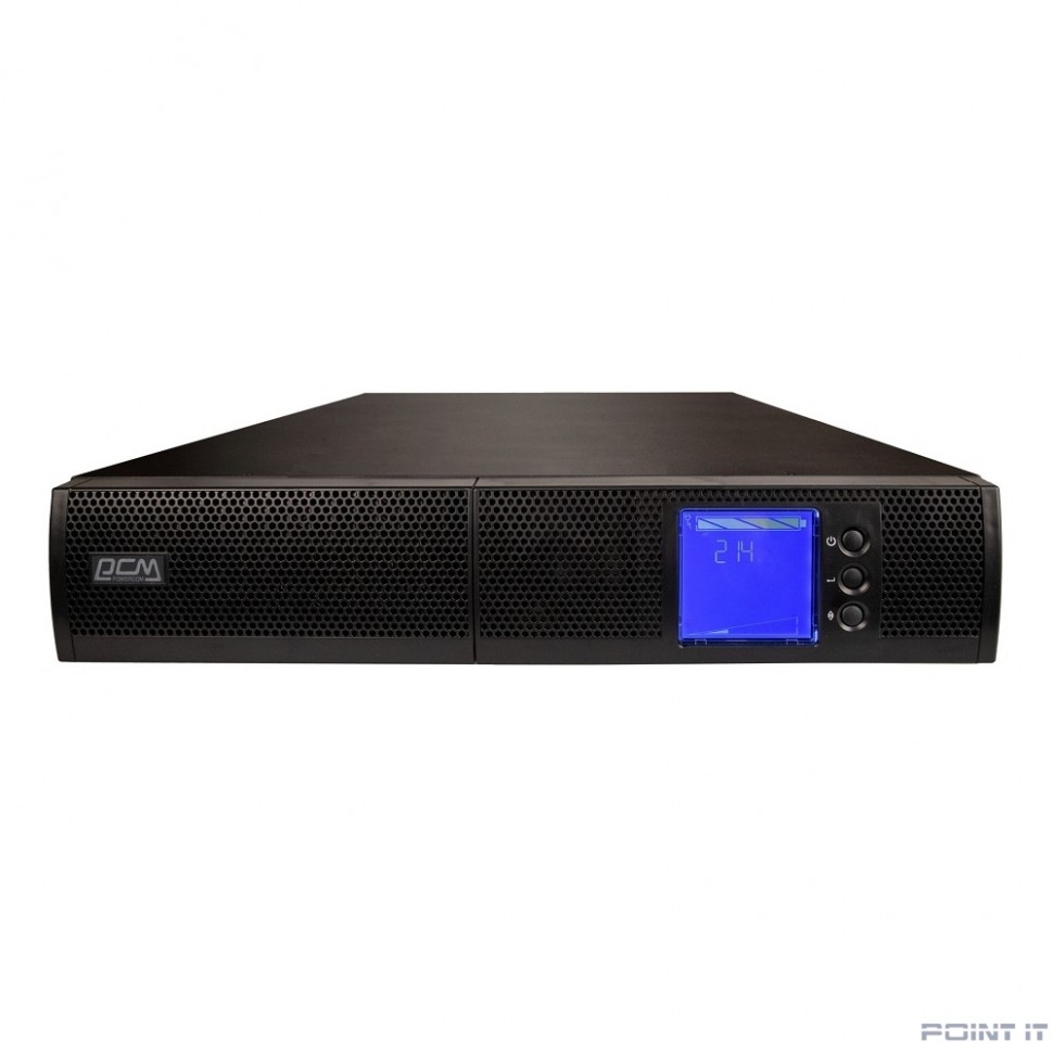 UPS PowerCom SENTINEL SNT-1500 {On-Line, 1500VA / 1500W, Rack/Tower, IEC, LCD, RS-232/USB, SmartSlot}