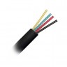 Кабель Телефонный 4с, (CCS, 4*6*0, 10), EC, 100м, плоский, черный