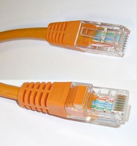 Патч-корд Technolink UTP4 cat 5e, 3.0м, ВС, оранжевый LSZH