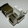 Модуль экр, RJ-45, cat.5e, 90°, без инстр, KE, металлик, Netko СКС