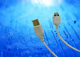 Кабель соед. шт. USB для зарядки и передачи данных телефонов LG, 18 pin, 1м, USB 2.0 белый