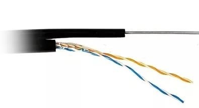 Кабель LC FTP2 cat.5е, одножильный / экранированный / 305м / Cu / для наружных работ, проволочный трос