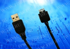 Кабель соед. шт. USB для зарядки и передачи данных телефонов LG, 18 pin, 1м, USB 2.0 черный