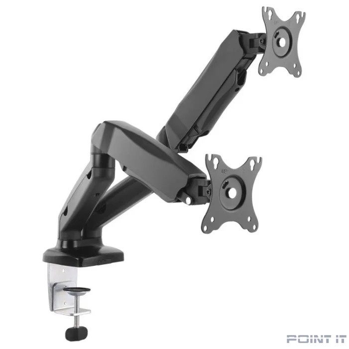 ONKRON G160 чёрный {Для двух экранов с диагональю 13"-32" Допустимая нагрузка: 2 x (2-6,5 кг) VESA: 75x75, 100x100 мм}