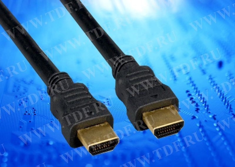 Шнур аудио-видео HDMI-HDMI 1.3 цвет: золото (3,0м) блистер (HDMI 1.3b), Netko РАСПРОДАЖА