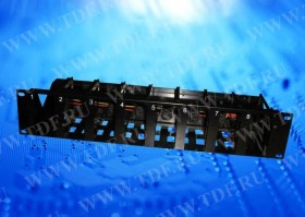 PR-001B PoE, шасси для инжекторов (PSE), 2U, 8 слотов, 100-240VAC,50/60Hz,кабель питания ЕВРО,тип1, черный РАСПРОДАЖА
