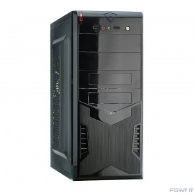 Exegate EX280385RUS Корпус Miditower Exegate CP-604 Black, ATX, &lt;без БП&gt;, 2*USB, Audio