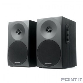 MICROLAB B70 черный {20 Вт, Распределение: 1,5 Вт x 2 RMS, Гармонические искажения: 10 %, 1 Вт на 1 кГц, Диапазон частот: 100 Гц - 18 кГц, Отношение сигнал/шум: &gt; 70 дБ}