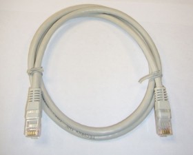 Патч-корд Technolink UTP4 rj45-rj45, cat.6, 1.0м, BC, серый, литой коннектор РАСПРОДАЖА