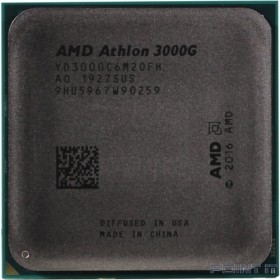 CPU AMD Athlon 3000G OEM  (YD3000C6M2OFH) {3.5GHz, 5MB, 35W, AM4, with Radeon Vega 3 Graphics}