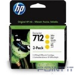 Картридж YELLOW NO.712 3PACK 3ED79A HP