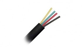 Кабель Телефонный 4с, CU, Netko, 100м, плоский, черный