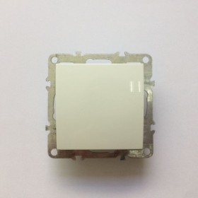 Выключатель Technolink Electric одноклавишный, встраиваемый в рамку, 10A, пластик, IP20, цвет белый РАСПРОДАЖА