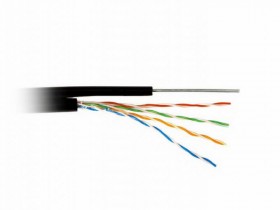 Кабель LC FTP4 cat.5е, одножильный / экранированный / 305м / Cu / для наружных работ, проволочный трос