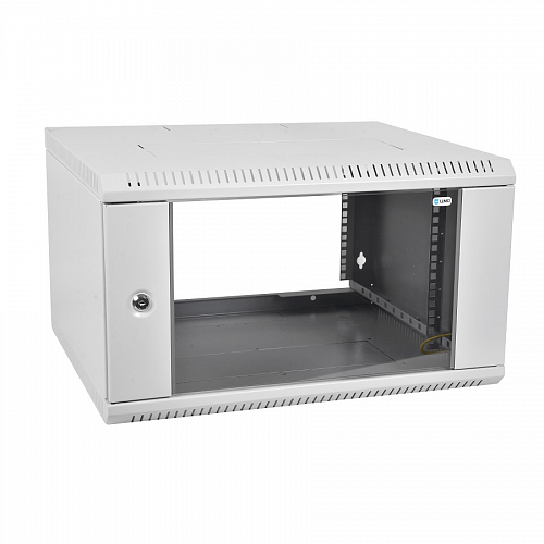 Шкаф телекоммуникационный настенный разборный ЭКОНОМ 18U (600x650) дверь стекло