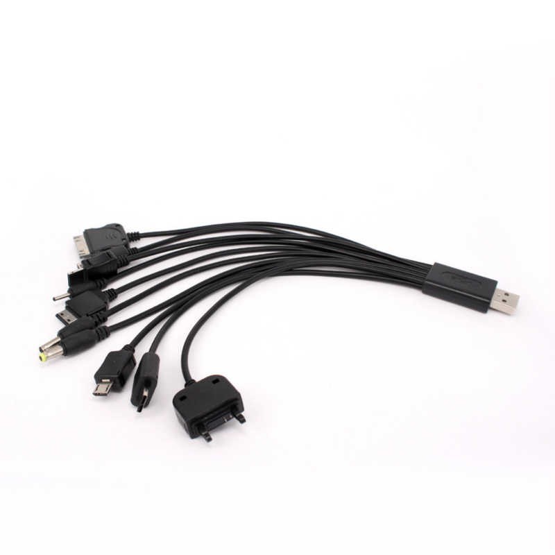 Мультишнур для зарядки сотовых телефонов шт.USB A - 10 штекеров