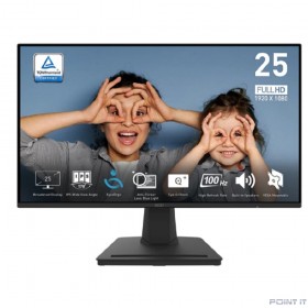 Монитор MSI 24.5&quot; PRO MP252 16:9, IPS, 1920x1080, 4ms, 300cd, 100Hz, 1xHDMI, 1xDP, SPK