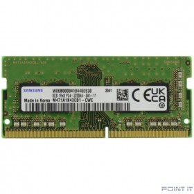 Samsung DDR4 8Gb 3200MHz M471A1K43EB1-CWE OEM PC4-25600 CL19 SO-DIMM 260-pin 1.2В original single rank