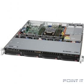 Supermicro SYS-510P-MR LGA-4189, TDP 270W, Intel C621A, 8xDDR4, 4x 3.5&quot; NVMe/SATA drive bays (4x 3.5&quot; NVMe hybrid), SATA3 (6Gbps), 1xPCI-E 4.0 x16 FHFL, 2x1GbE LAN, 1xRJ45 IPMI, 5xUSB 3.2, 6xUSB 2.0, 