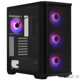 Корпус ZALMAN Z10 PLUS, без БП, боковое окно (закаленное стекло), черный,  ATX