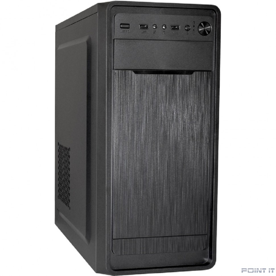 Exegate EX283071RUS Корпус Miditower ExeGate XP-332 Black, ATX, <XP400, Black,120mm>, 2*USB, Audio