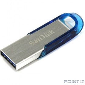 SanDisk USB Drive 128GB Ultra Flair &lt;SDCZ73-128G-G46B&gt; Tropical Blue USB 3.0