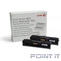XEROX 106R03048 Тонер-картридж черный Phaser 3020/WC3025, 3 К, (двойная упаковка)