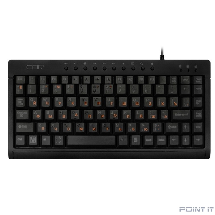 CBR KB 175 Black USB, Клавиатура проводная, мини