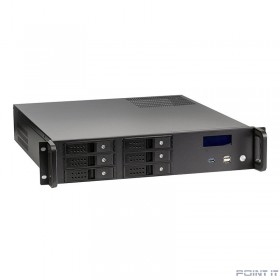 Exegate EX279755RUS Серверный корпус Exegate Pro 2U480-HS06 &lt;RM 19&quot;,  высота 2U, глубина 480, БП 700ADS, 6xHotSwap, USB&gt;