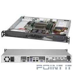 Supermicro SYS-5019S-ML, 1U no CPU(1) E3-1200v5/6thGenCorei3/ no memory(4)/ on board RAID 0/1/5/10/ no FixedHDD(2)LFF/ 2xGE/ 1xPCIEx8, 1xM.2 connector/ 1noRx350W (SYS-5019S-ML, X11SSH-F, 512F-350B1)