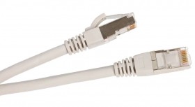 Патч-корд Netko СКС UTP4 cat.6a, 0.5м, литой коннектор, серый