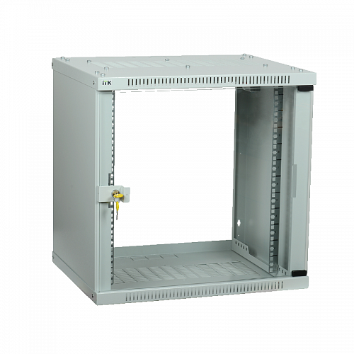 ITK Шкаф LINEA WE 9U 600x650мм дверь стекло серый