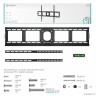 ONKRON UF4 чёрный {40"-80" Максимальная нагрузка: 75 кг VESA: 75x75, 100x100, 100x200, 200x100, 200x200, 200x300, 200x400, 300x100, 300x200, 300x300, 300x400, 400x200}