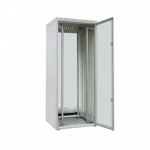Шкаф напольный 19, ECO-LINE, 47U, 2211х600х800 мм, передняя и задняя стальные перфорир. двери (30%), стальные боковые панели с 1-точ. замками, 2 пары