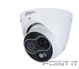 DAHUA DH-TPC-DF1241P-B7F8-S2 Двухспектральная тепловизионная IP-камера с ИИ, 1/2.7&quot; Progressive CMOS, объектив 8мм, неохлаждаемый FPA детектор, объектив 7мм, ИК 30м, IP67