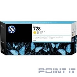 HP F9K15A Картридж №728, Yellow {DJ T730/830 (300 мл.)}